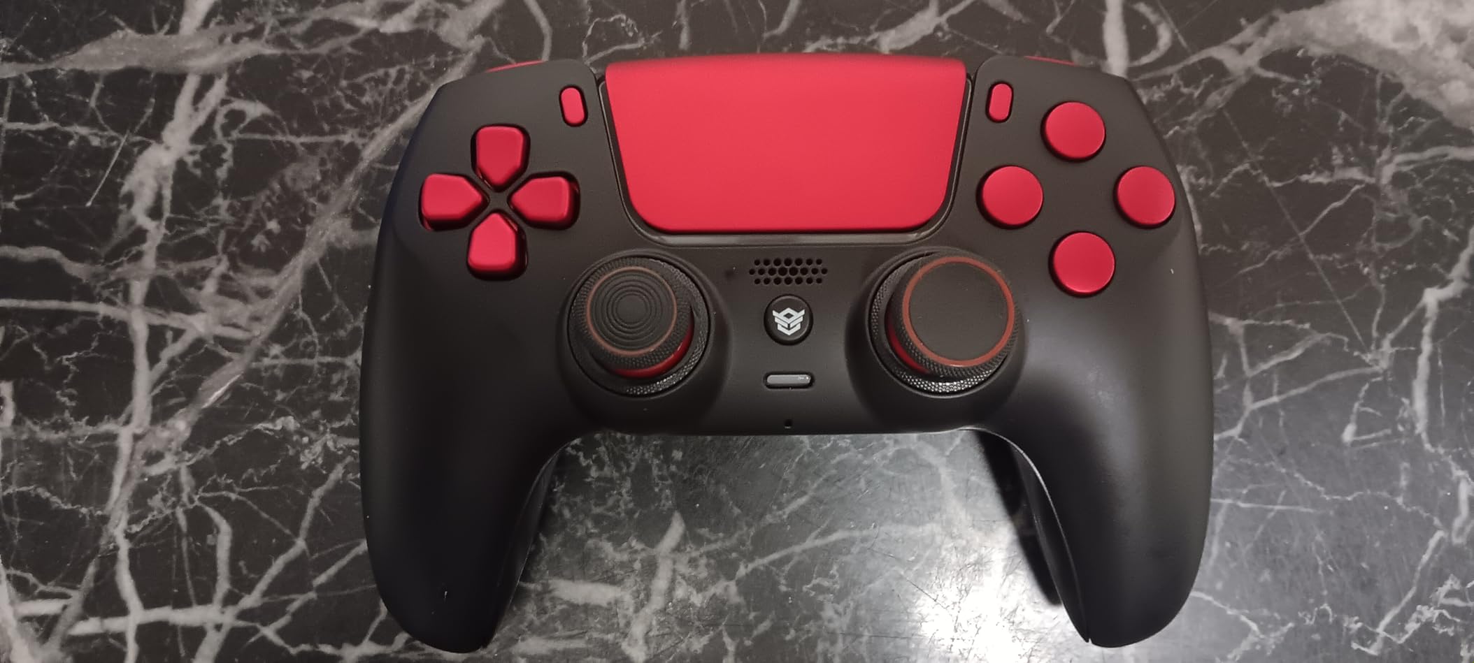 HEXGAMING RIVAL Wireless Controller Compatible with ps5, Black Red customer photo 2
