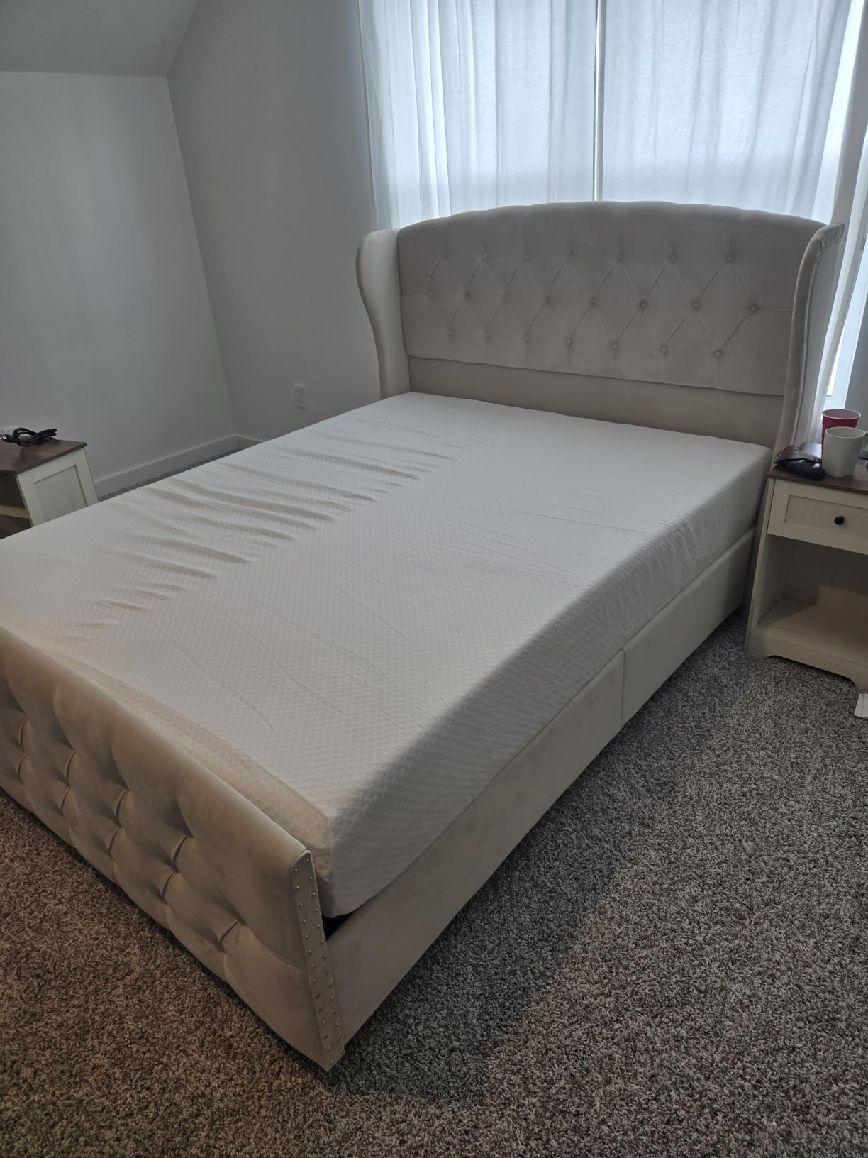 LIFEMENT Full Size Mattress, 8 Inch Full Mattress, Basic Graphite Cooling Memory Foam Mattress in a Box, Pressure Relief with Medium Firm Support, CertiPUR-US Certified, 75''L x 54''W customer photo 2