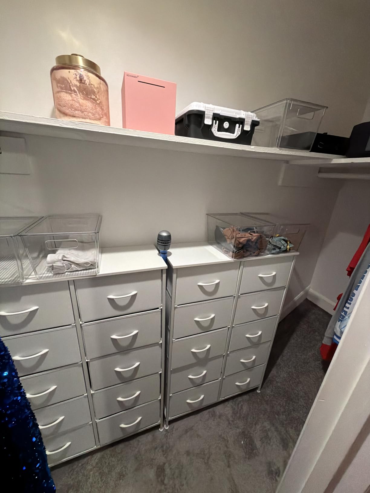 SONGMICS Dresser for Bedroom, Wide Dresser with 5 Fabric Drawers customer photo 1
