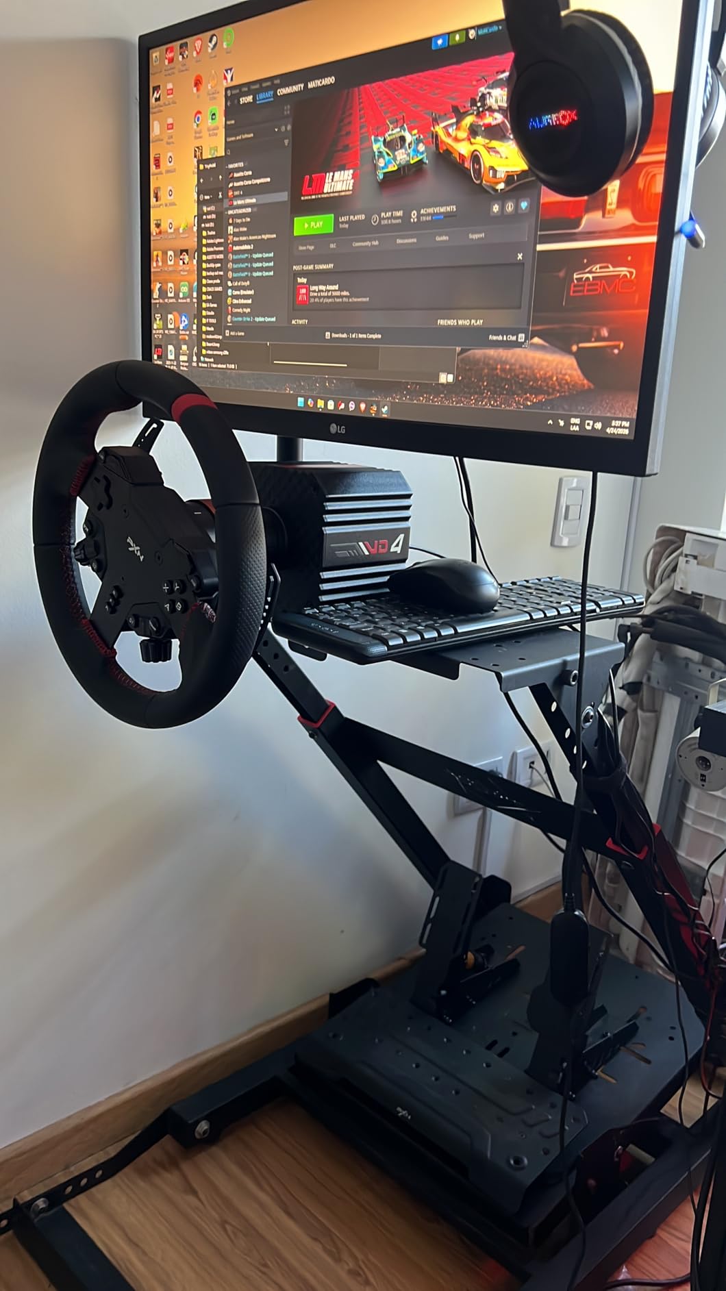 PXN VD4 Direct Drive Sim Racing Wheel Bundle for PC customer photo 2