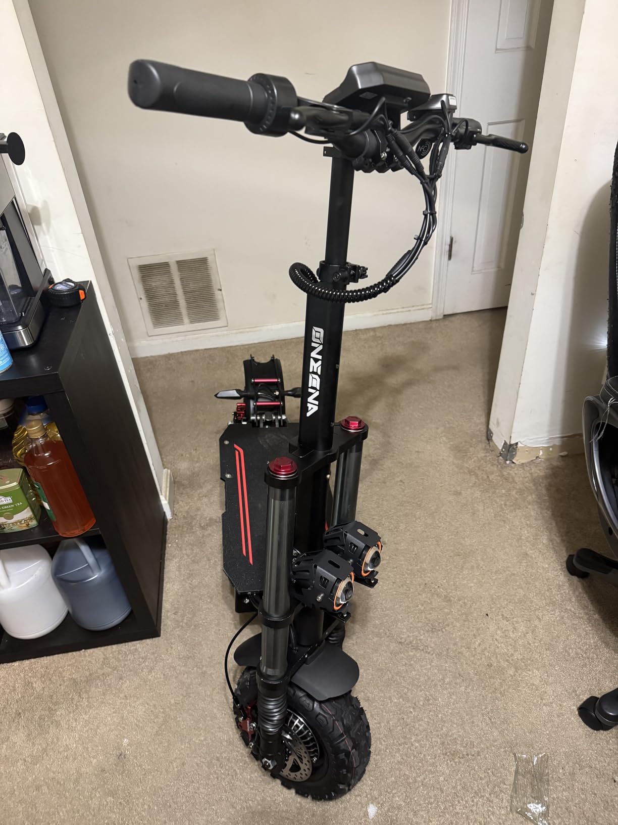 ONECNA 3000W Dual Motor Electric Scooter for Adults, Up to 35Mph 45Miles Long Range E-Scooter 10