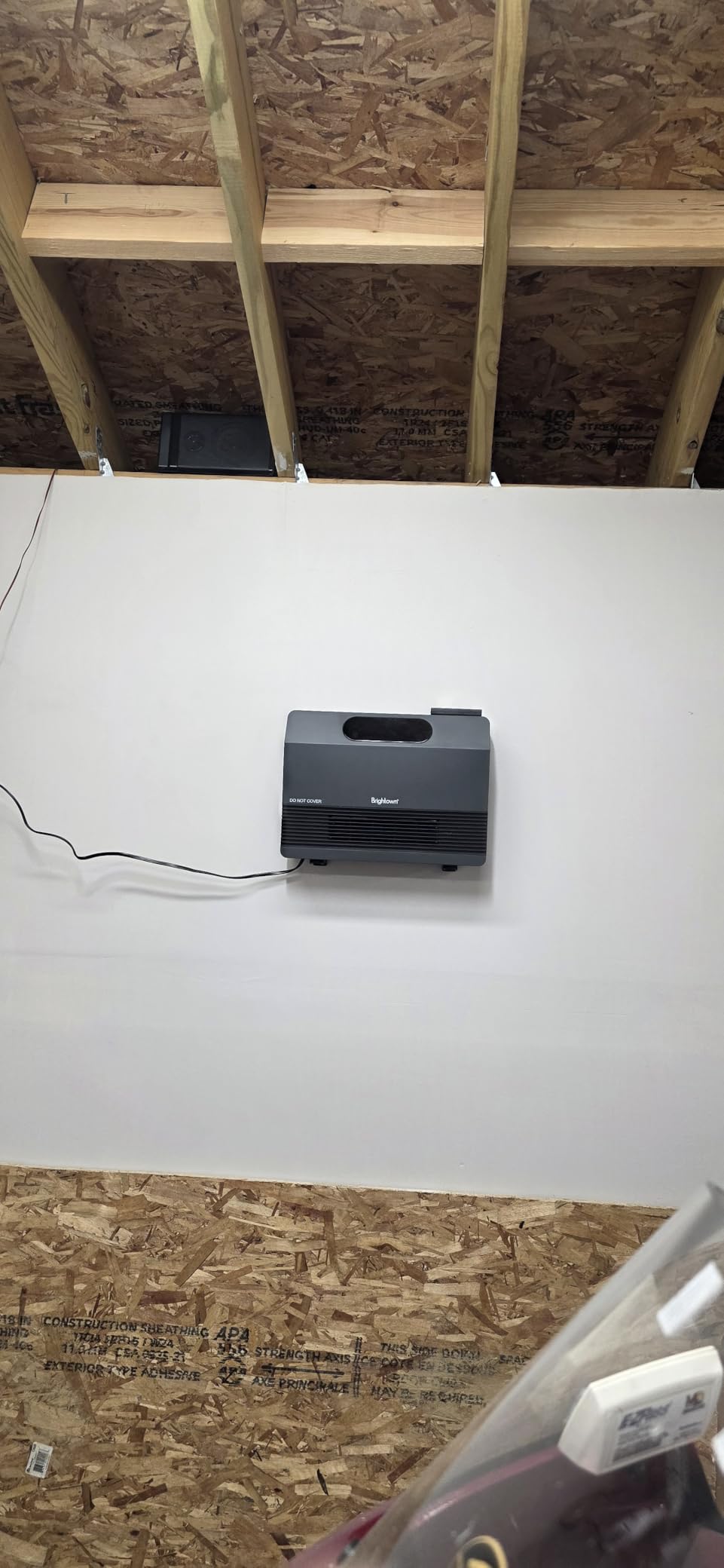 Brightown 1500W Smart Wall Heater for Indoor Use, Remote Control/APP, Wifi customer photo 2