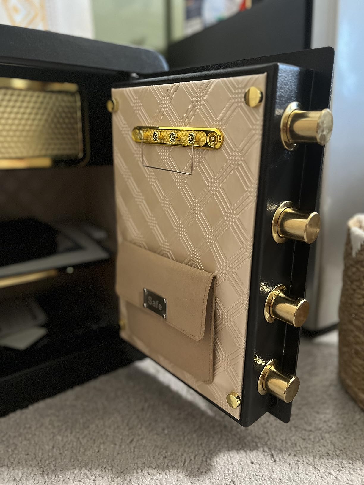 3.3 Cuft Large Home Safes Water and Fireproof, Anti-theft Floor Safe for Home Use with Programmable Keypad, Alarm System and Spare Keys, Digital Home Safe Box for Valuables, Medicine customer photo 2