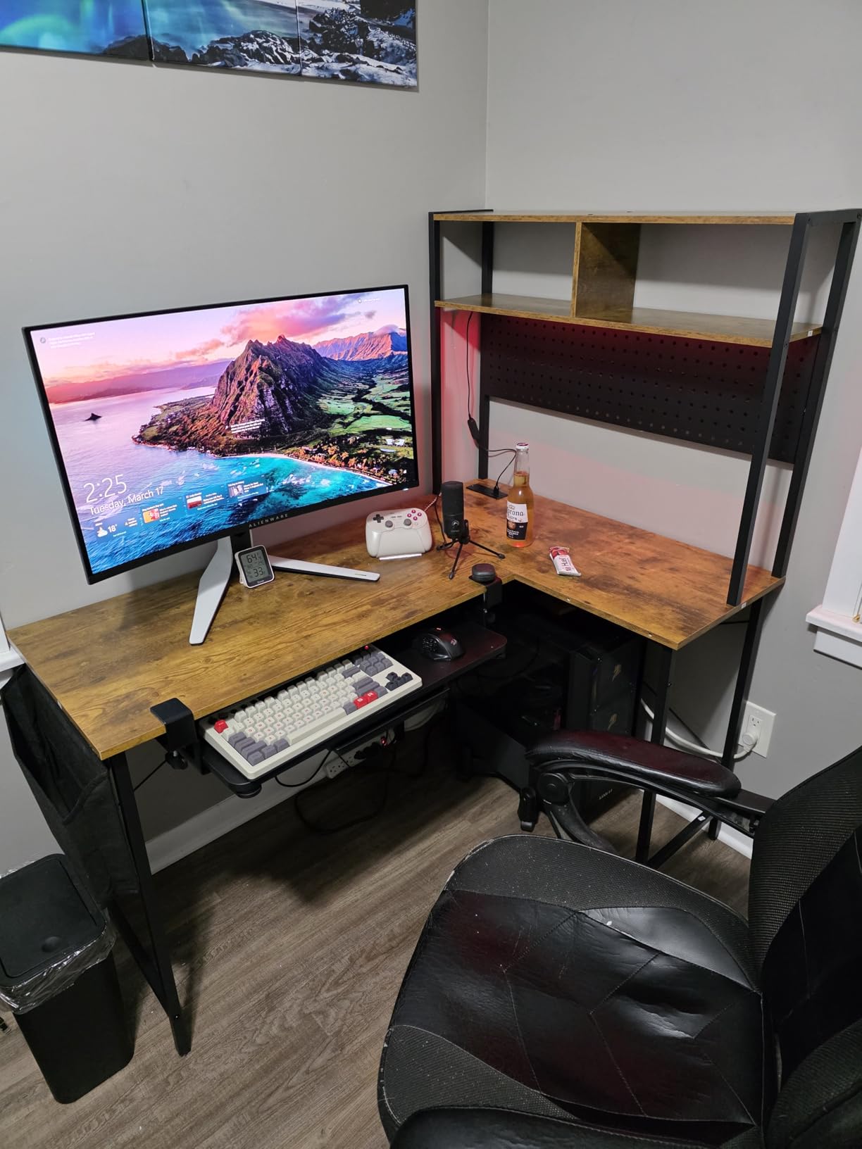 Mericonia 55 in L Shaped Gaming Desk, Large Corner Desk with Monitor Stand customer photo 2