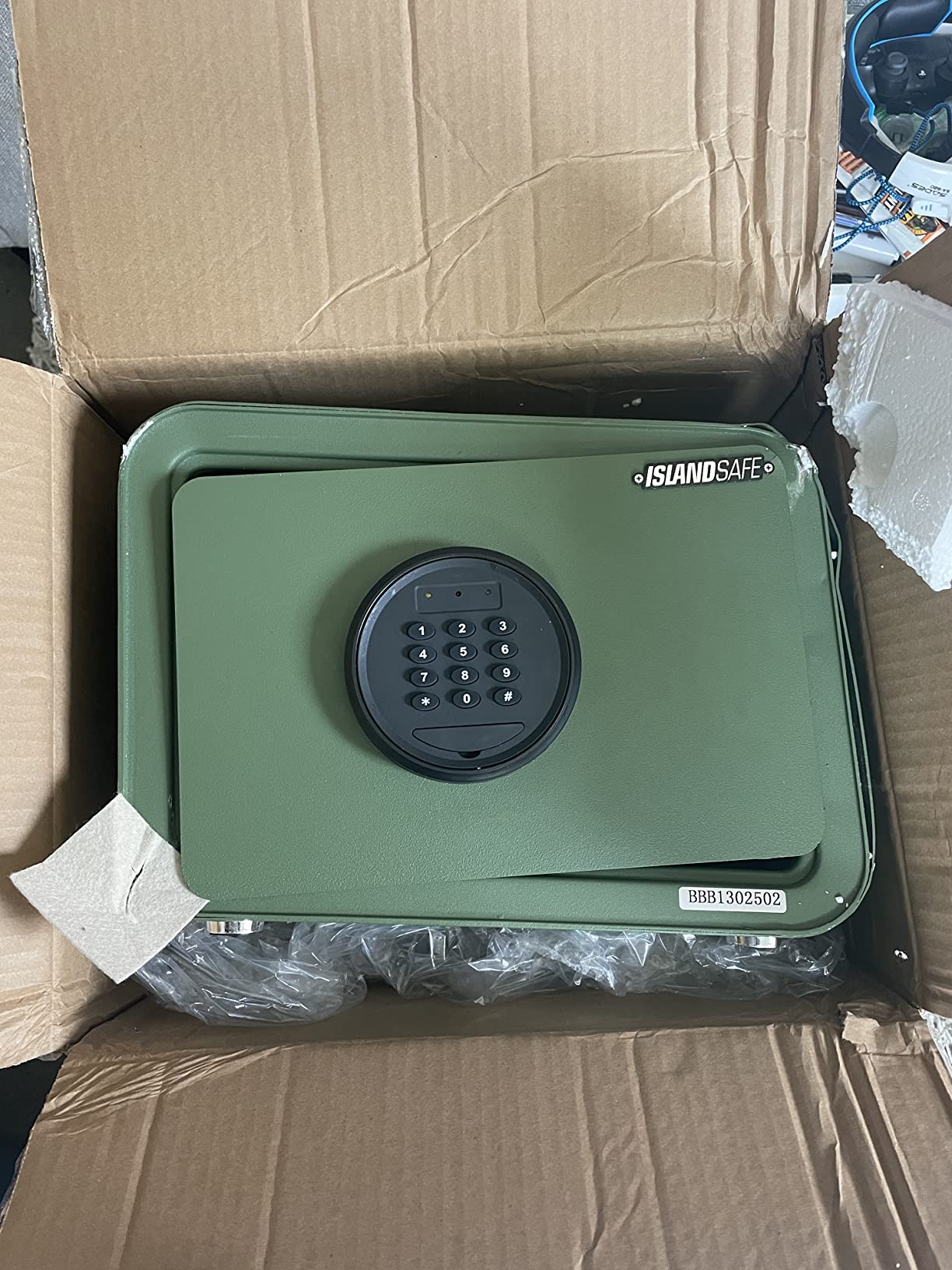 1200°F 40 Minutes Fireproof and Waterproof Safe Box, Digital Fire Proof Safe with 3 Spoke Detachable Handle, Personal safe for Home Office Money Gun (3.5 Cubic Feet Grey) customer photo 2