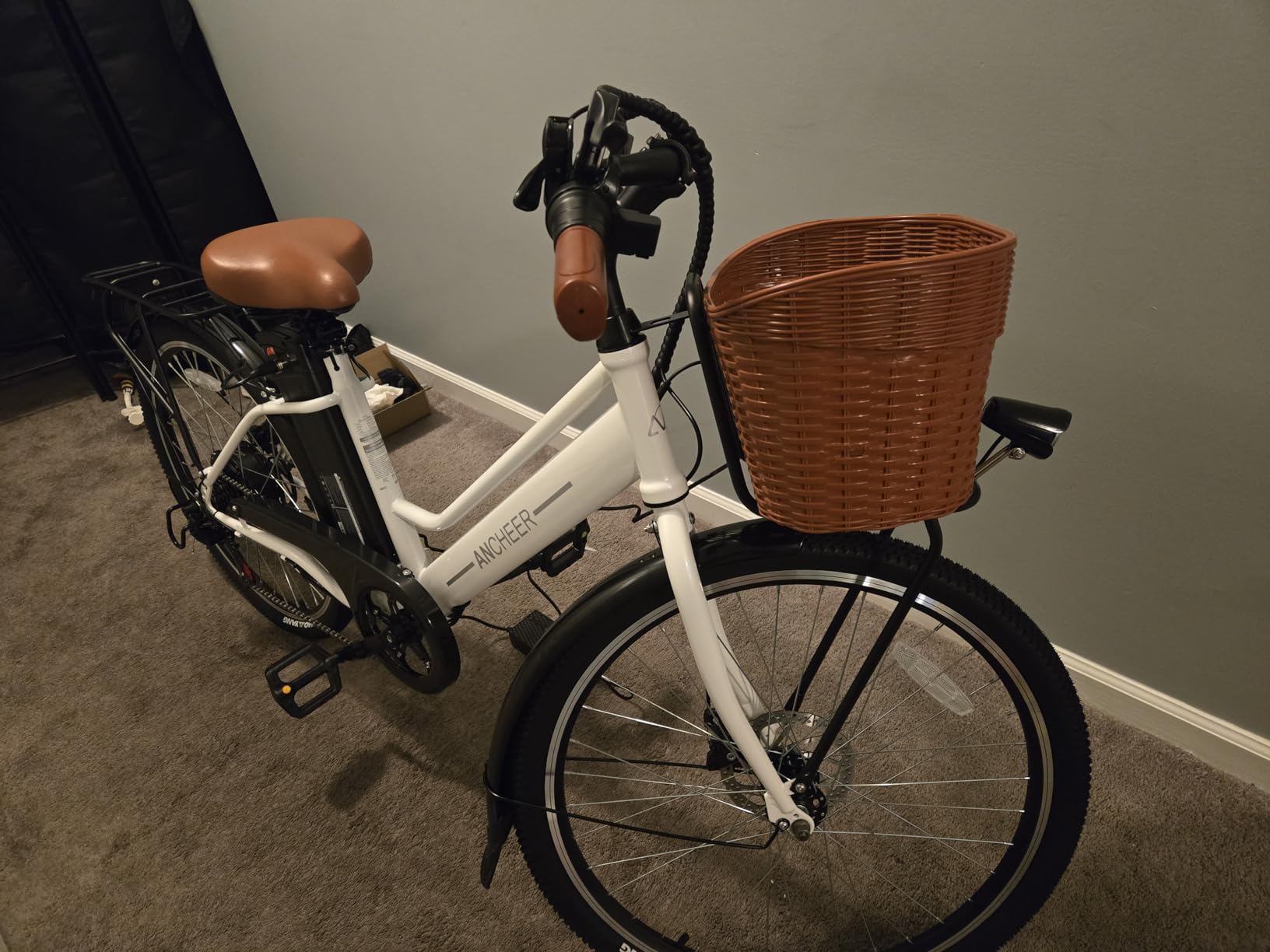ANCHEER Electric Tricycle for Adults, Peak 600W Folding Electric Trike, 24