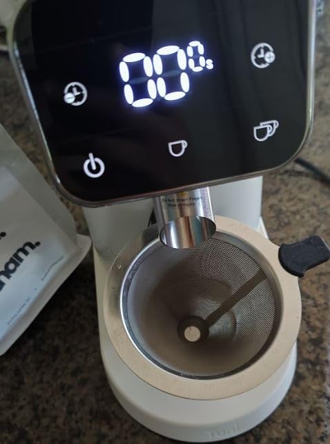 Tuni G3 Commercial 64mm Flat Burr Coffee Grinder, 100 Grind Settings, Ivory customer photo 1