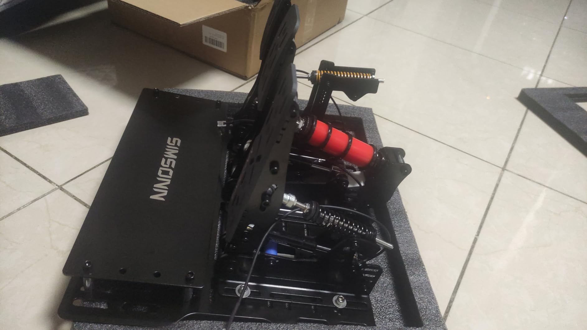 SIMSONN Plus X Racing Simulator Hydraulic Pedals Sim Racing Pedals Support Haptic Reactor (Plus X Black P3-H3) customer photo 1
