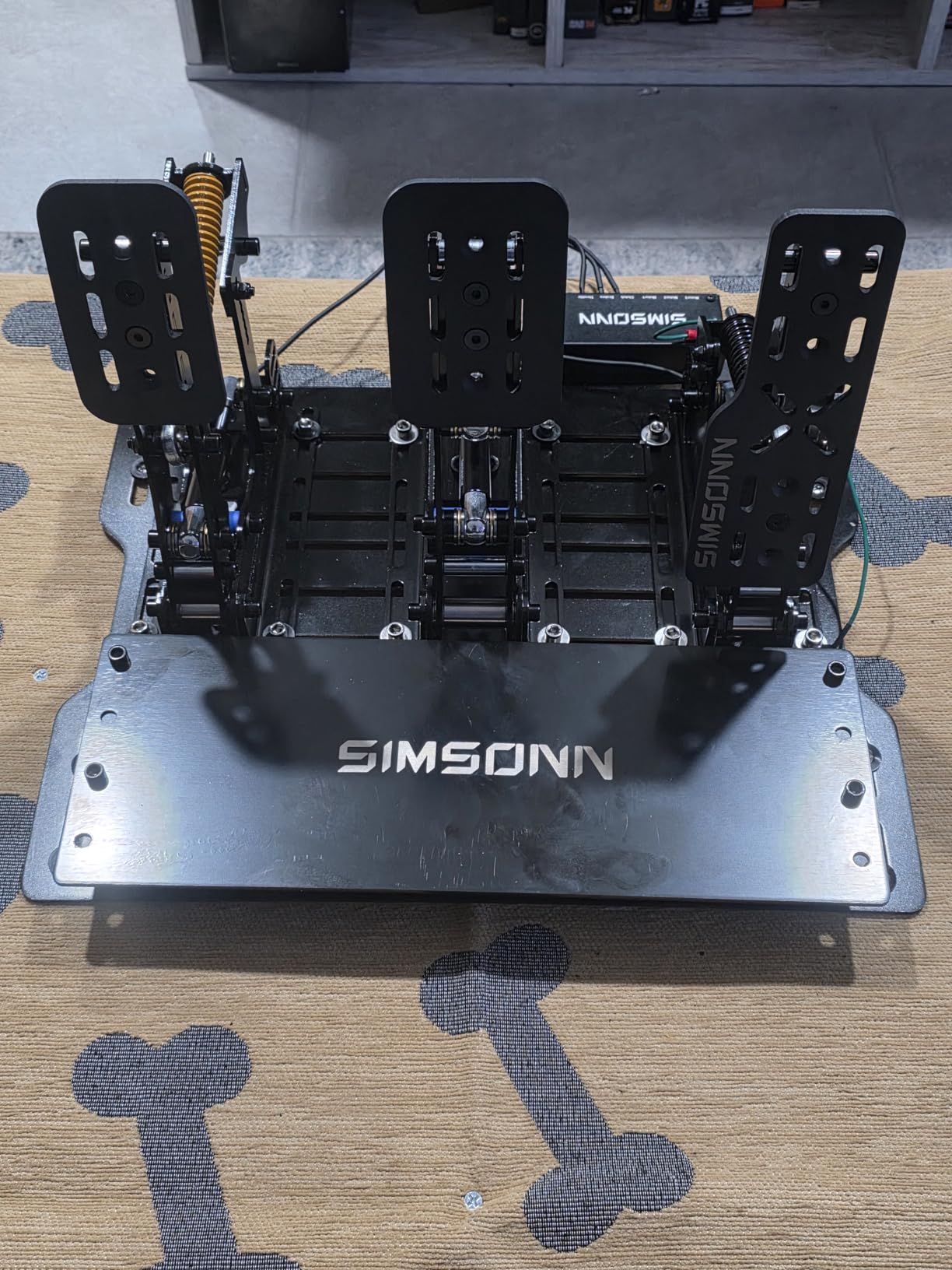 SIMSONN Plus X Racing Simulator Hydraulic Pedals Sim Racing Pedals Support Haptic Reactor (Plus X Black P3-H3) customer photo 2