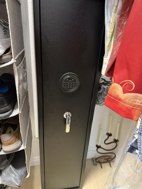 Marcree 5-8 Biometric Gun Safe, Fingerprint Gun Safe for Rifles and Pistols, Long Gun Cabinets for Rifles and Shotguns with Dual Alarm System, Quick Access Rifle Safes, No Assembly customer photo 2
