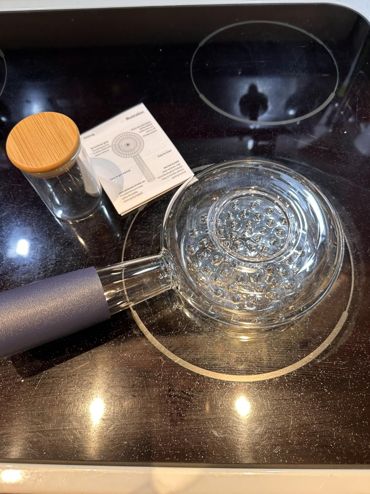 Portable Glass Coffee Bean Roaster, 11.8 x 5.9 x 3.5 customer photo 1