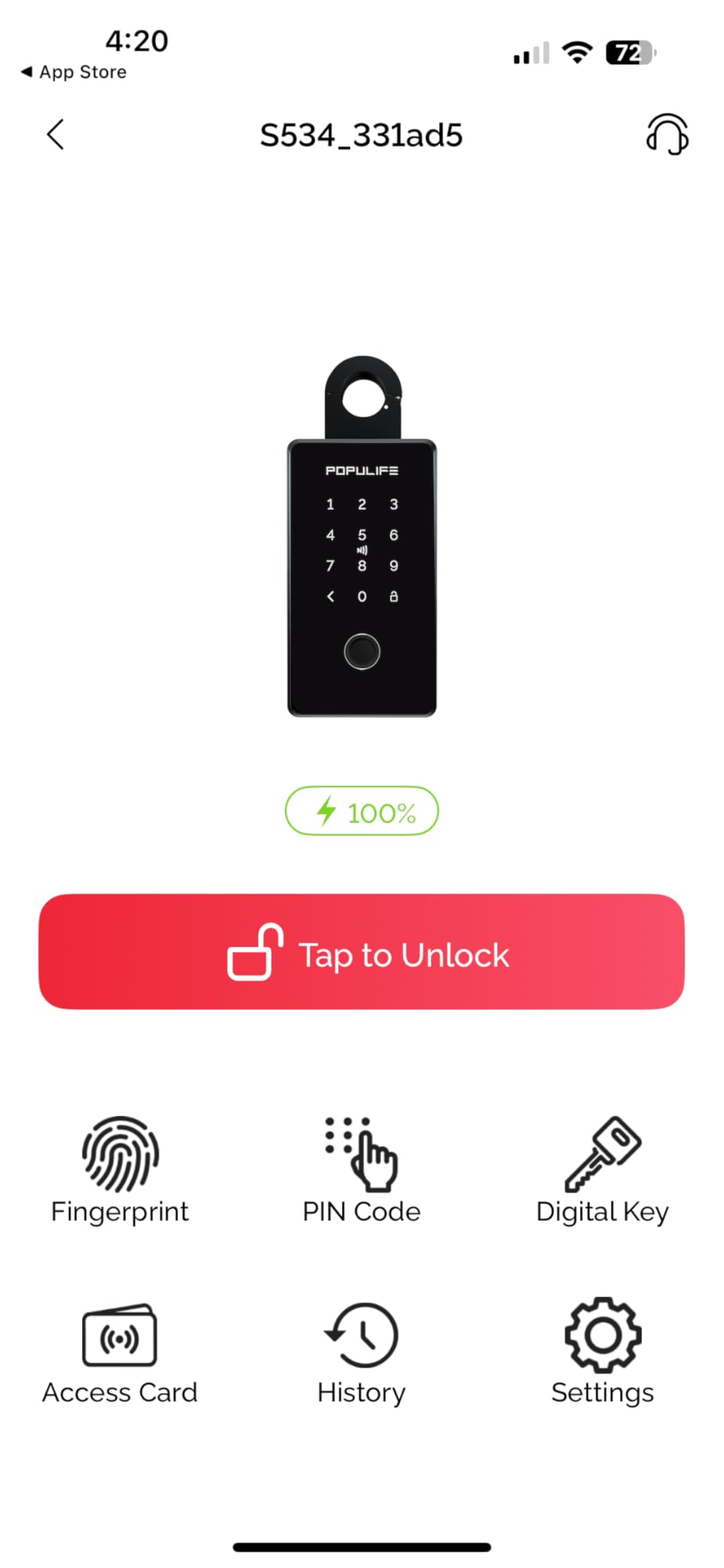Smart Fingerprint Lock Box for Keys with Code, Wireless Remote Access Key Lock Box for Outside, Digital Key Lockbox for Realtor Airbnb, Work Offline customer photo 2