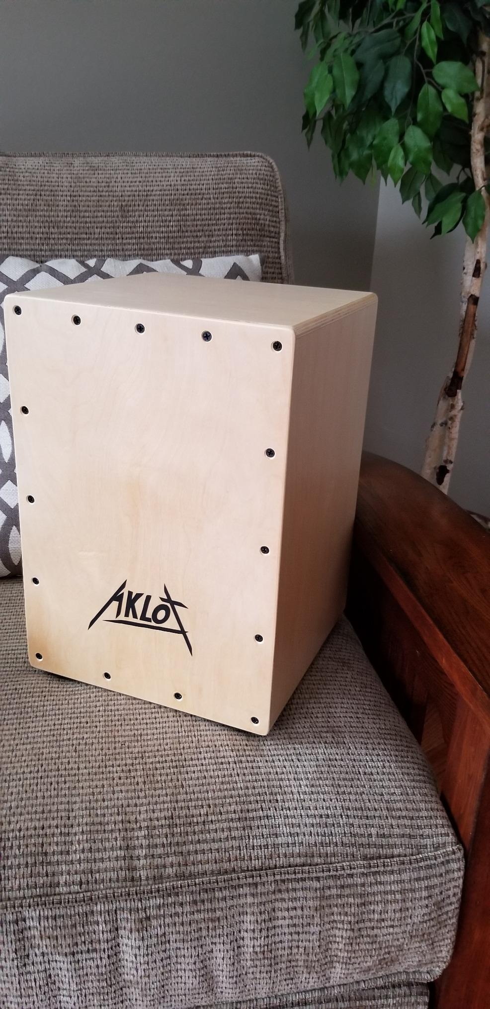 AKLOT Cajon Drum Box Cajons Percussion Instrument Electric Acoustic Jam Full Size Cajons Betula Wood Percussion Box Internal Adjustable Snares with Gig Bag for Stage Performance (Electric Cajon) customer photo 1
