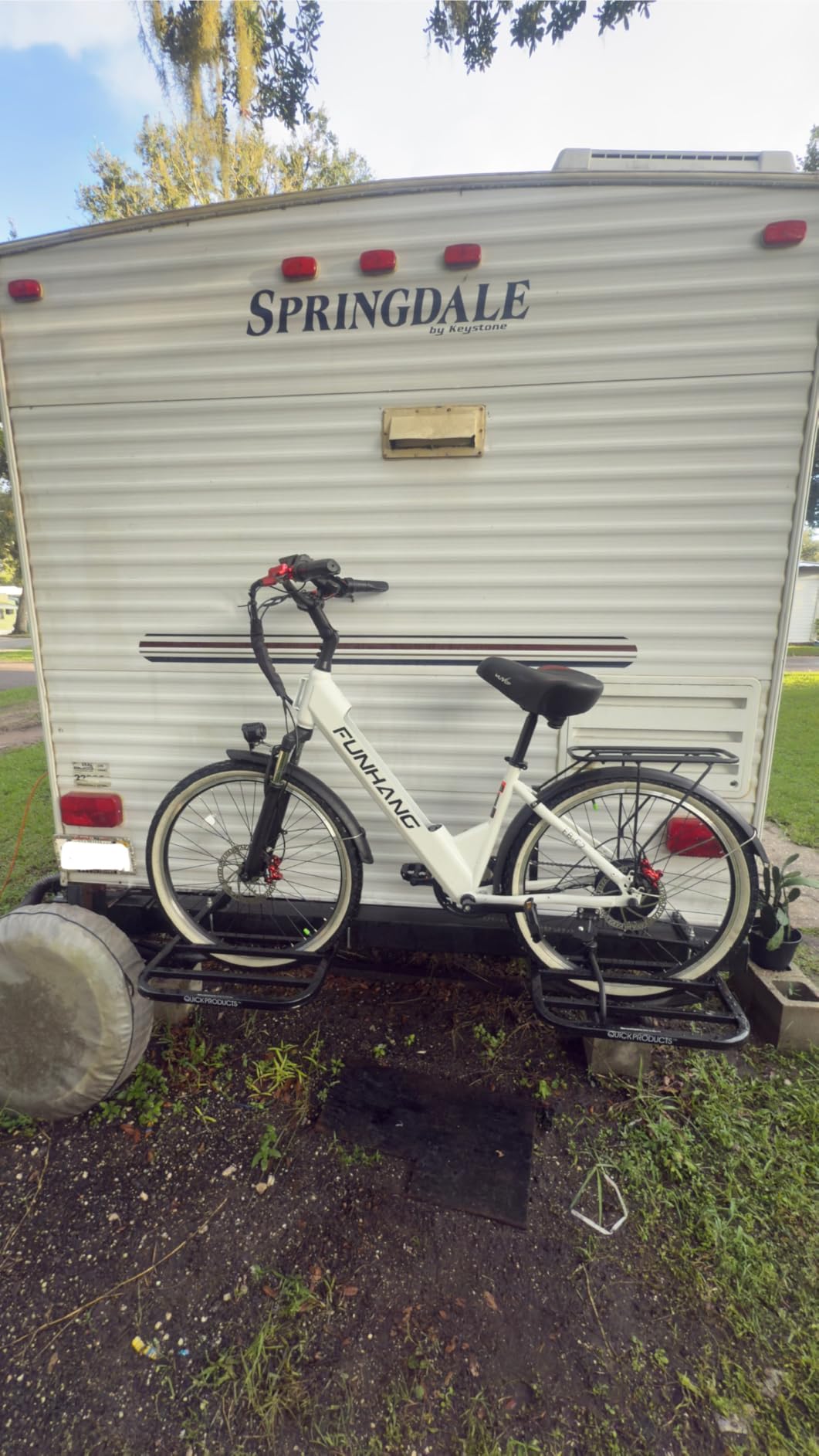 Funhang Electric Bike for Adults, 1000W Peak Ebike, 50Miles Step Thru Electric Bicycle, 26
