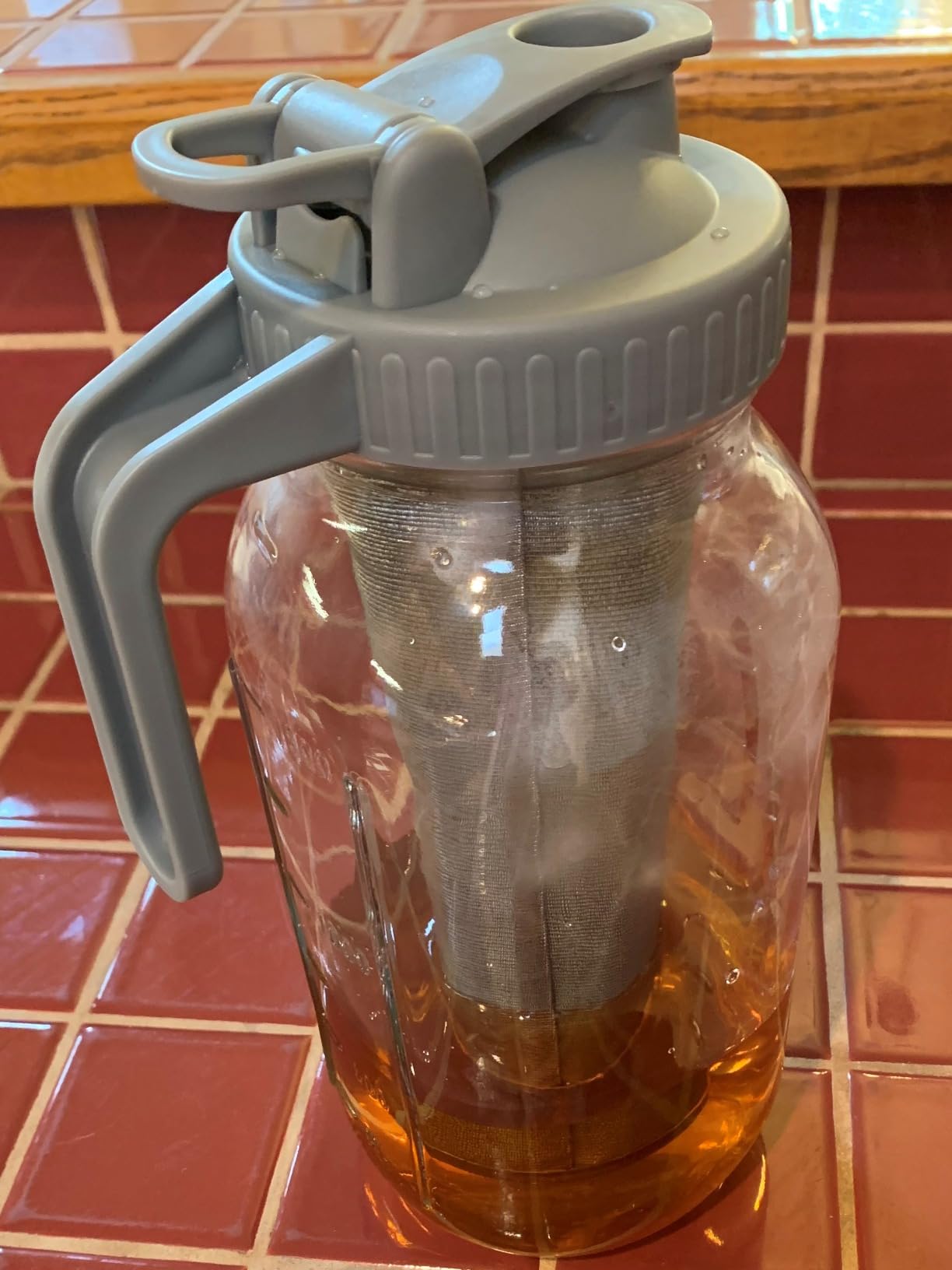 1 Gallon Cold Brew Coffee Maker, Mason Jar with Stainless Steel Filter customer photo 1
