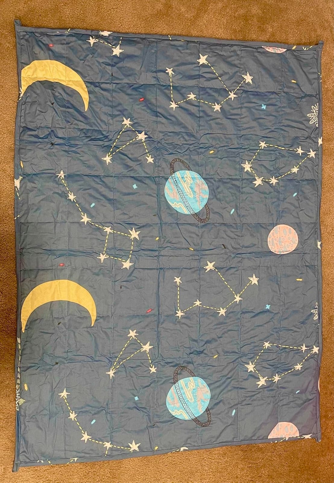 Mr. Sandman Weighted Blanket 3 lbs, Cooling Breathable Heavy Blanket for Sleep, Washable Glass Bead Weighted Throw, Soft Microfiber Fabric, Dinosaur Green, 36