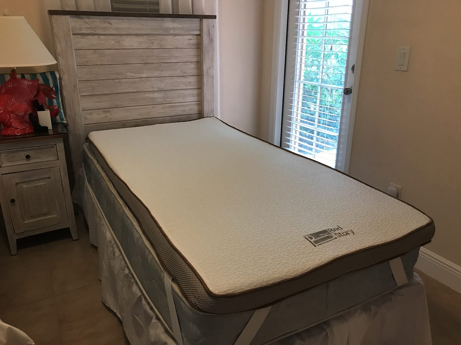 BedStory Cooling Mattress Topper Queen Size, 3 Inch Gel Infused Memory Foam Topper with Cool-to-Touch Removable Cover, Pressure Relief & Deep Refresh Sleep, CertiPUR-US Certified customer photo 1