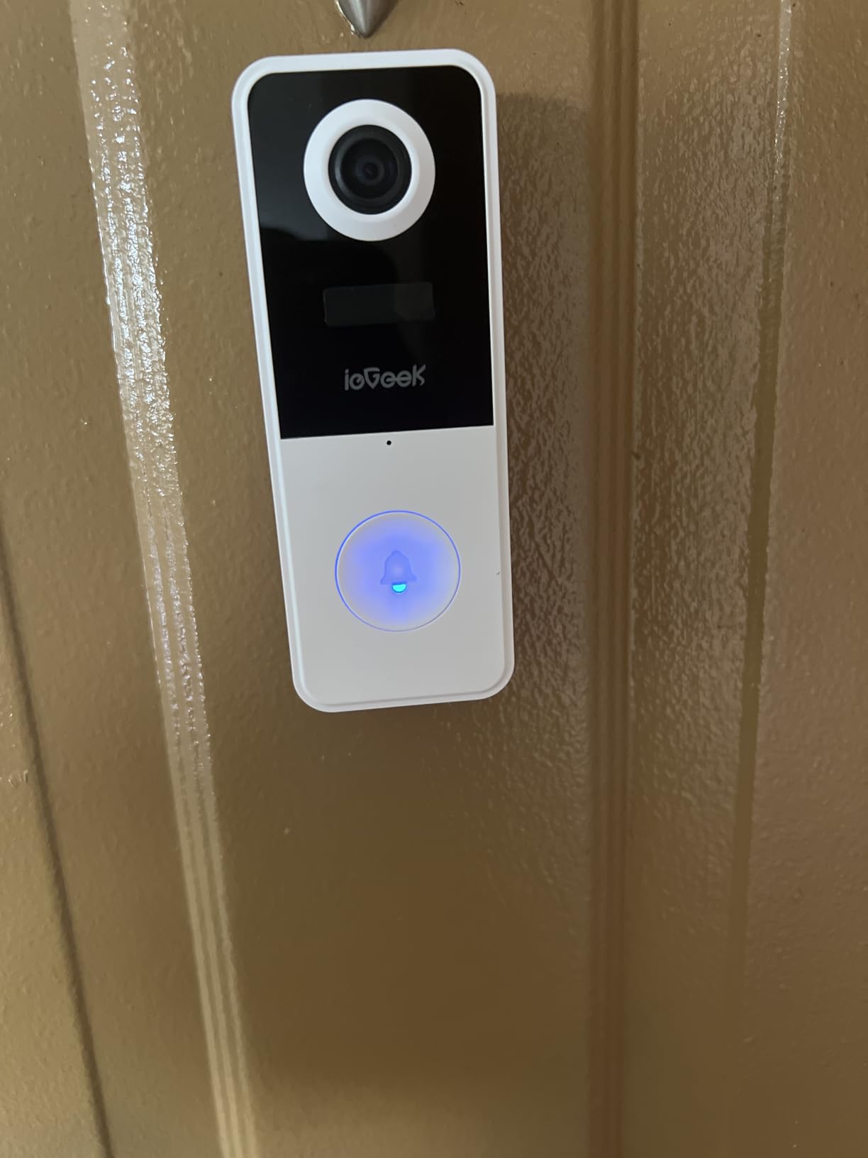 ieGeek Video Doorbell Camera Wireless, Head-to-Toe 180° Ultra View Battery Powered, No Subscription Fee, 2K 3MP HD, Smart Motion Detection, Real-time Alerts, Local/Cloud Storage, Only 2.4GHz WiFi customer photo 1