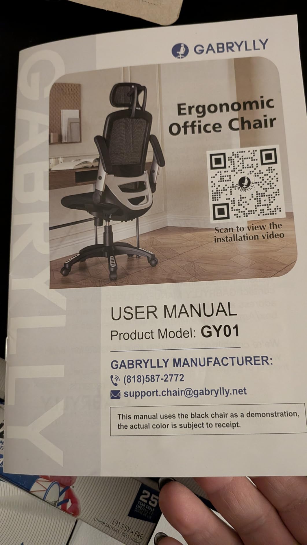 Ergonomic High-Back Office Chair with Footrest – Flip-Up Arms, 3D Headrest, 135° Recline, and Wide Mesh Seat with Lumbar Support. Rolling Swivel Task Chair for Gaming or Work, Sturdy, 300 LBS. customer photo 2