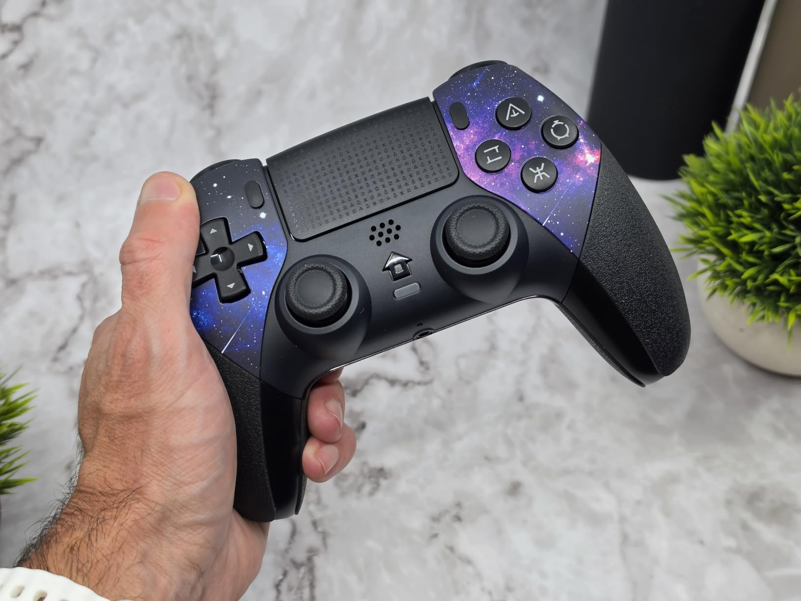 AceGamer Wireless Controller for PS5/Pro/Slim/PC, Hall Effect Joysticks, Macro/Turbo Function, Bluetooth Controller with 6-Axis Gyro/Dual Vibration/Touchpad/Ergonomic/Speaker/3.5mm Audio Jack! customer photo 2