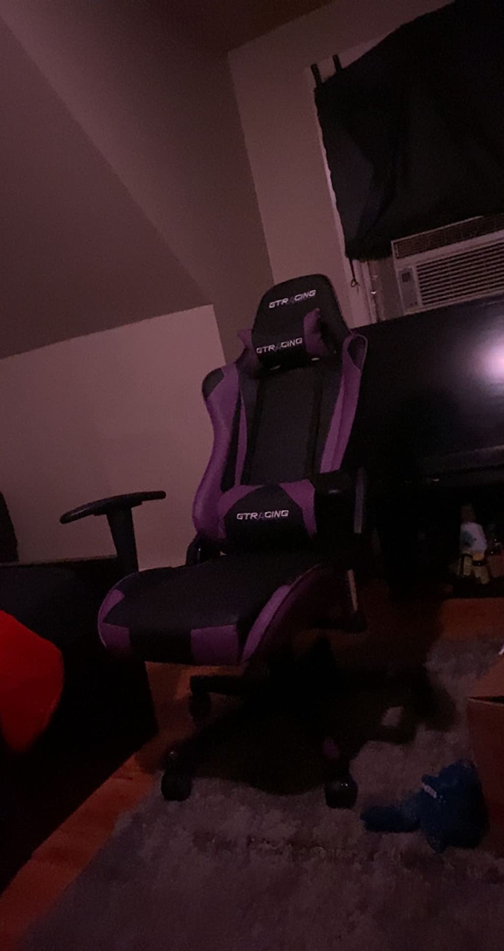 GTPLAYER Big&Tall Ergonomic Gaming Chair, Wide Spring Seat, Linkage Armrest,Earth BLK customer photo 1