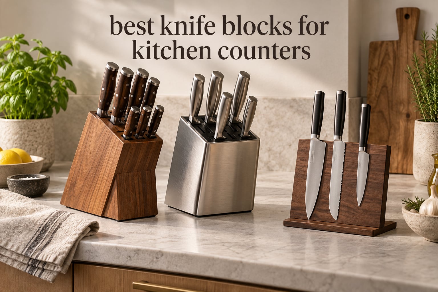 best knife blocks for kitchen counters