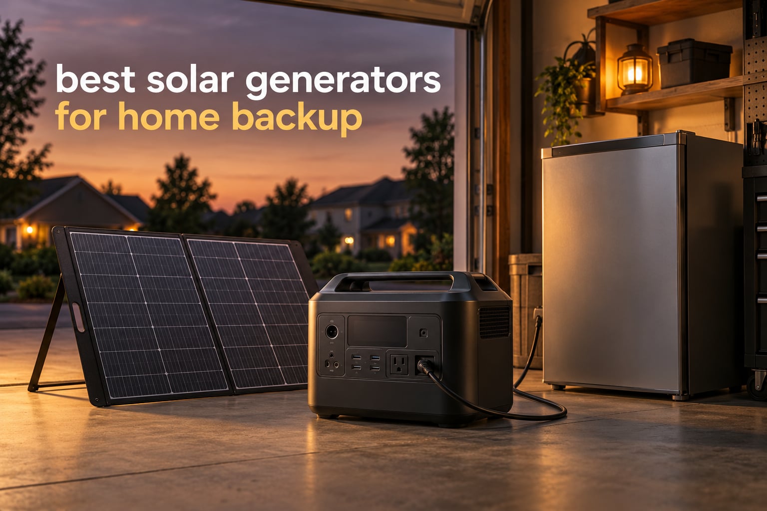 best solar generators for home backup