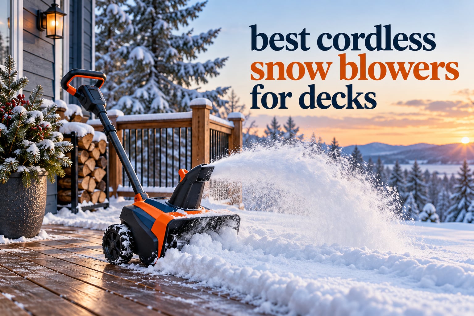 best cordless snow blowers for decks