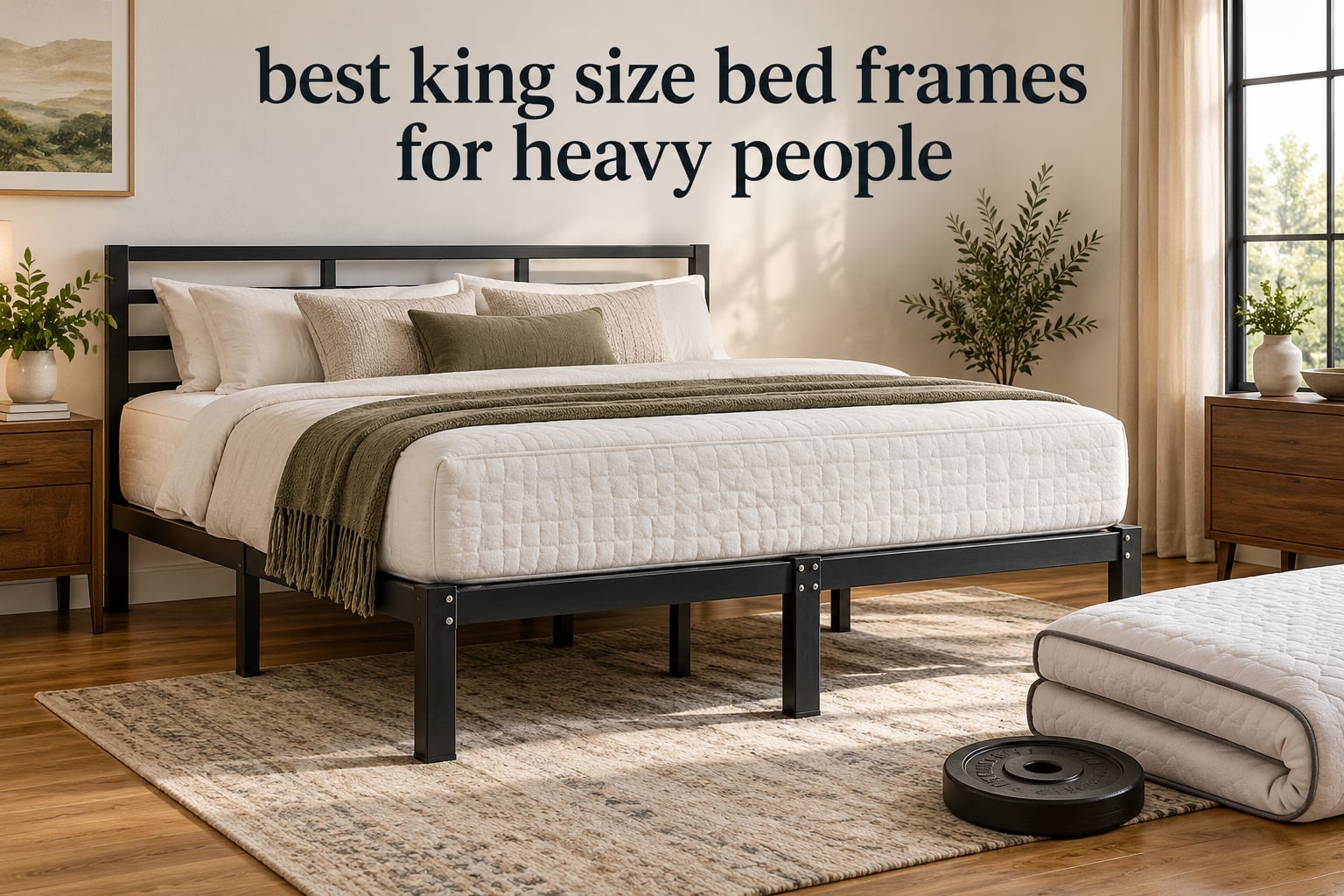 best king size bed frames for heavy people