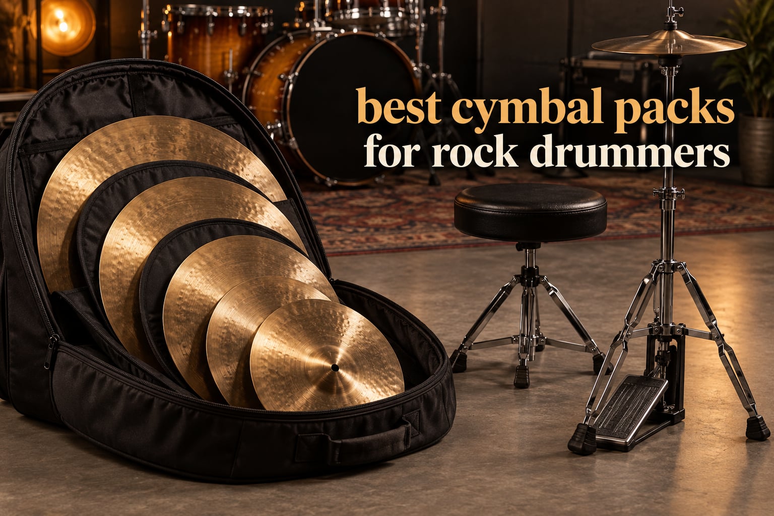 best cymbal packs for rock drummers