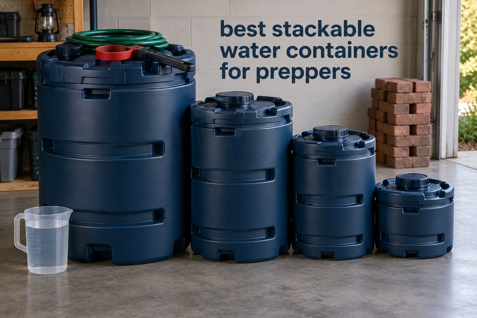 best stackable water containers for preppers