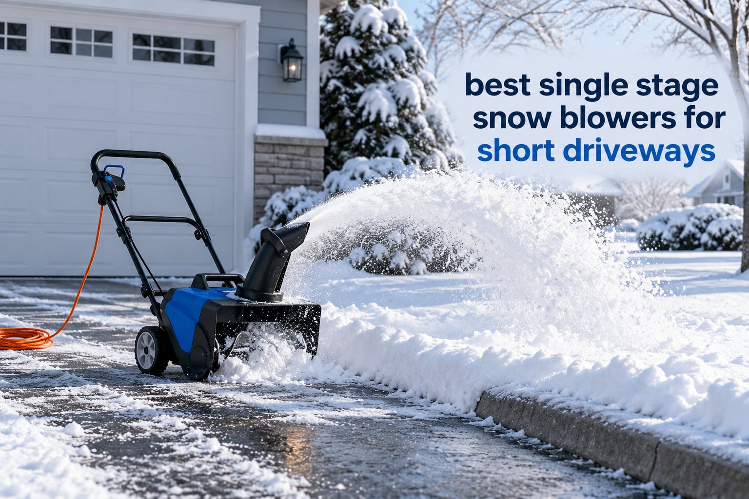 best single stage snow blowers for short driveways