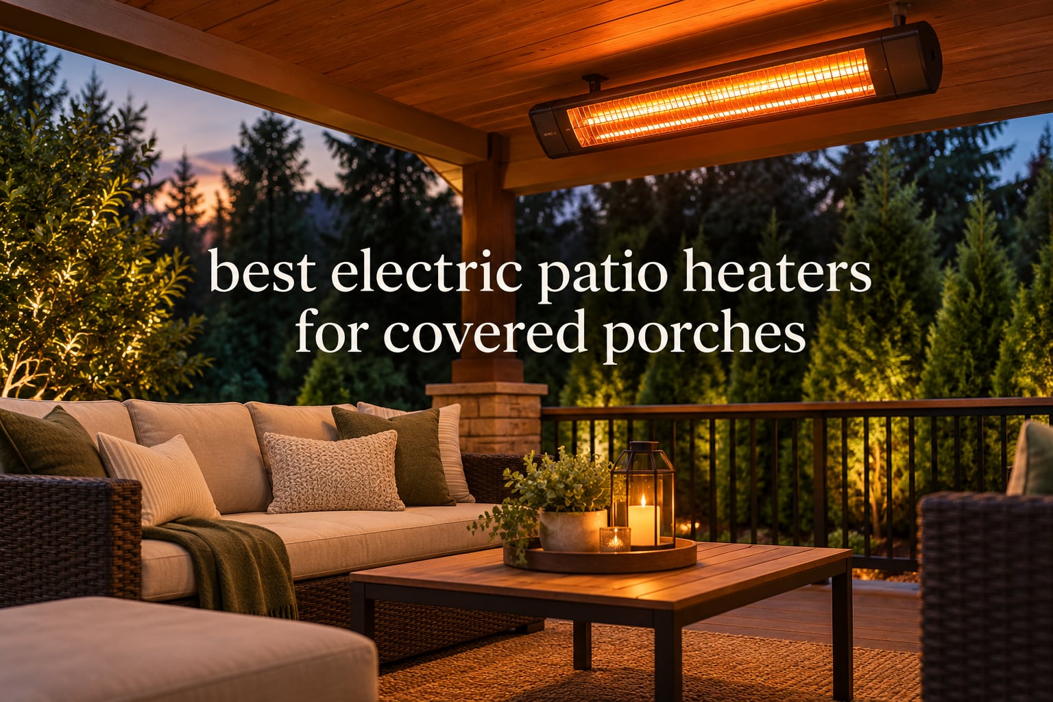 best electric patio heaters for covered porches