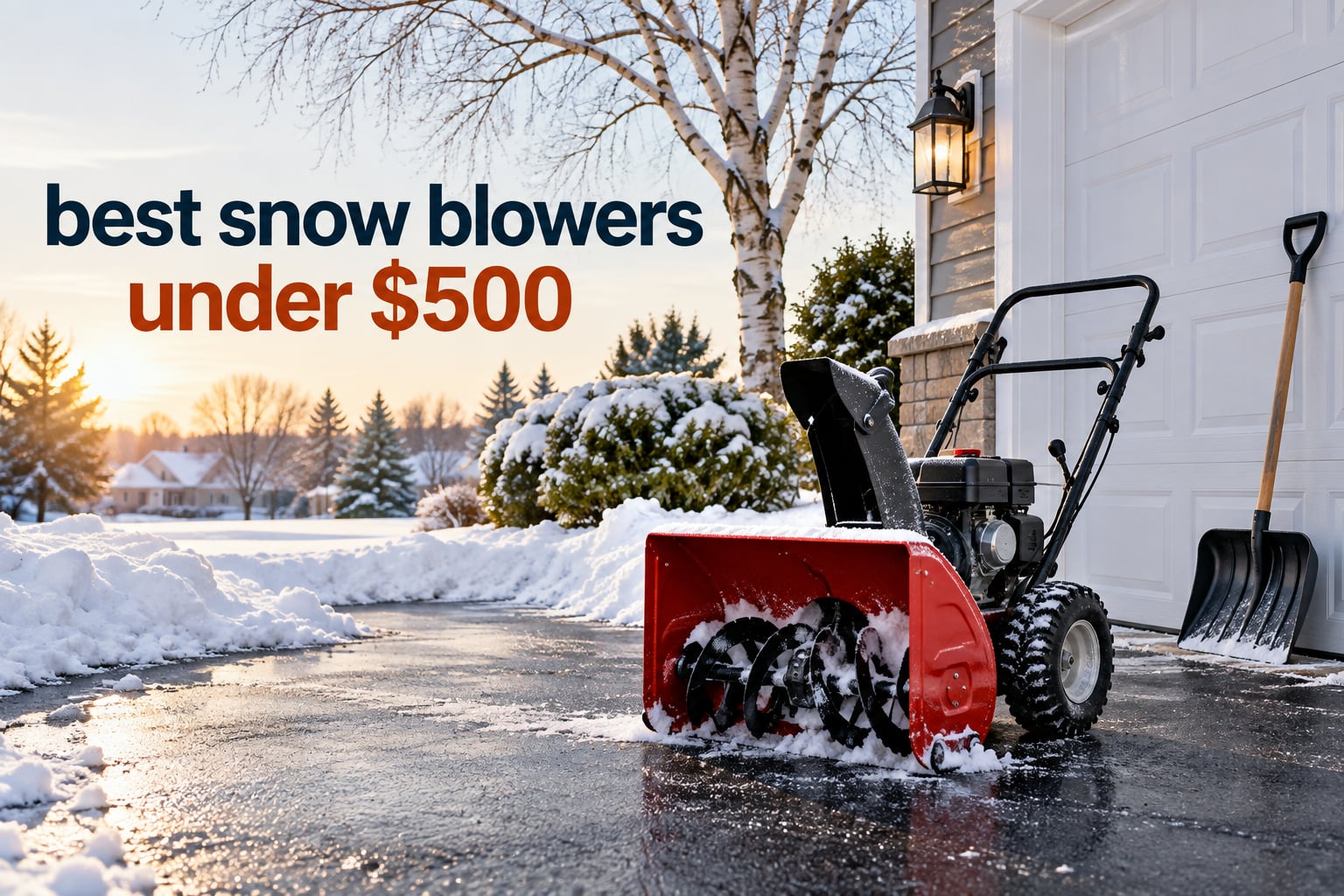 best snow blowers under $500
