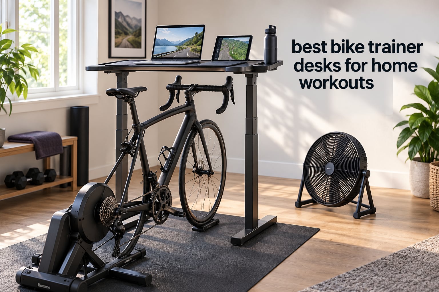 best bike trainer desks for home workouts