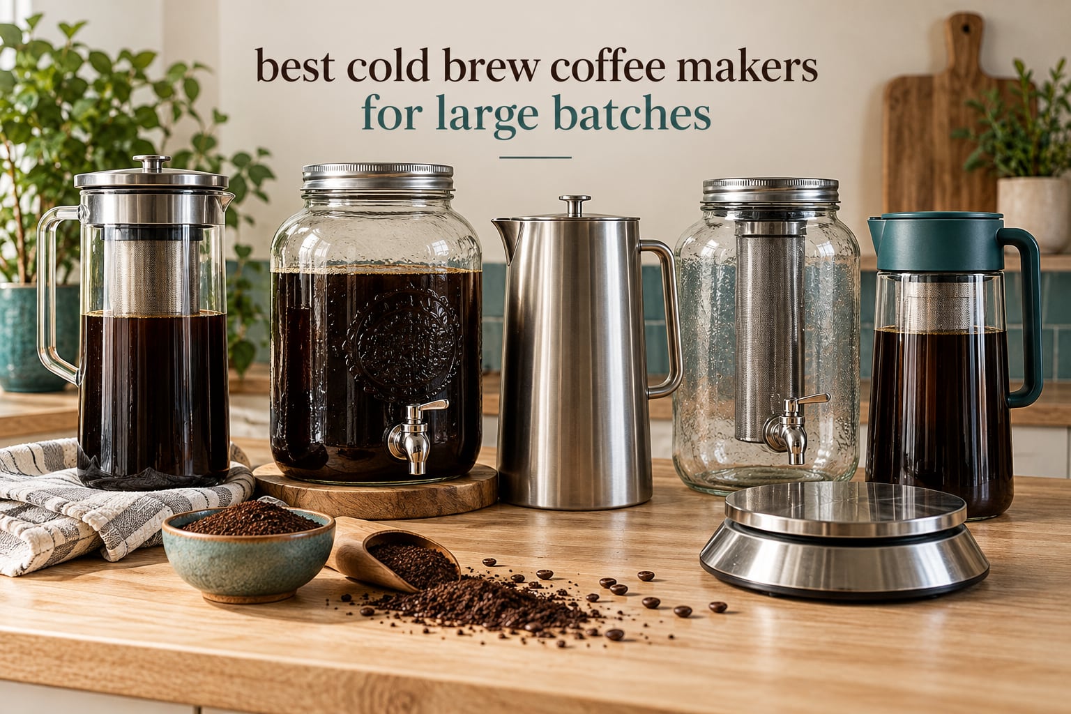 best cold brew coffee makers for large batches