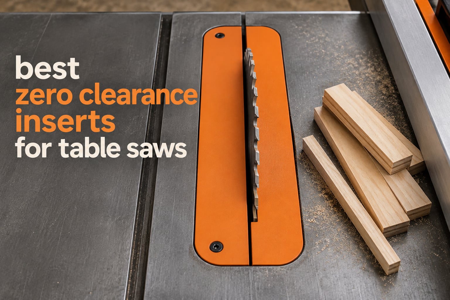 best zero clearance inserts for table saws