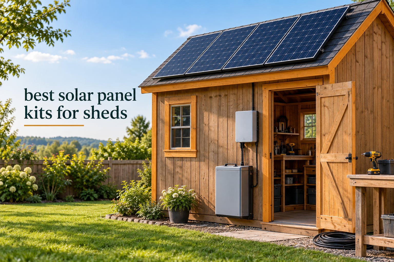 best solar panel kits for sheds