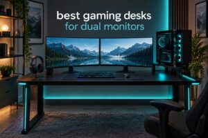 best gaming desks for dual monitors
