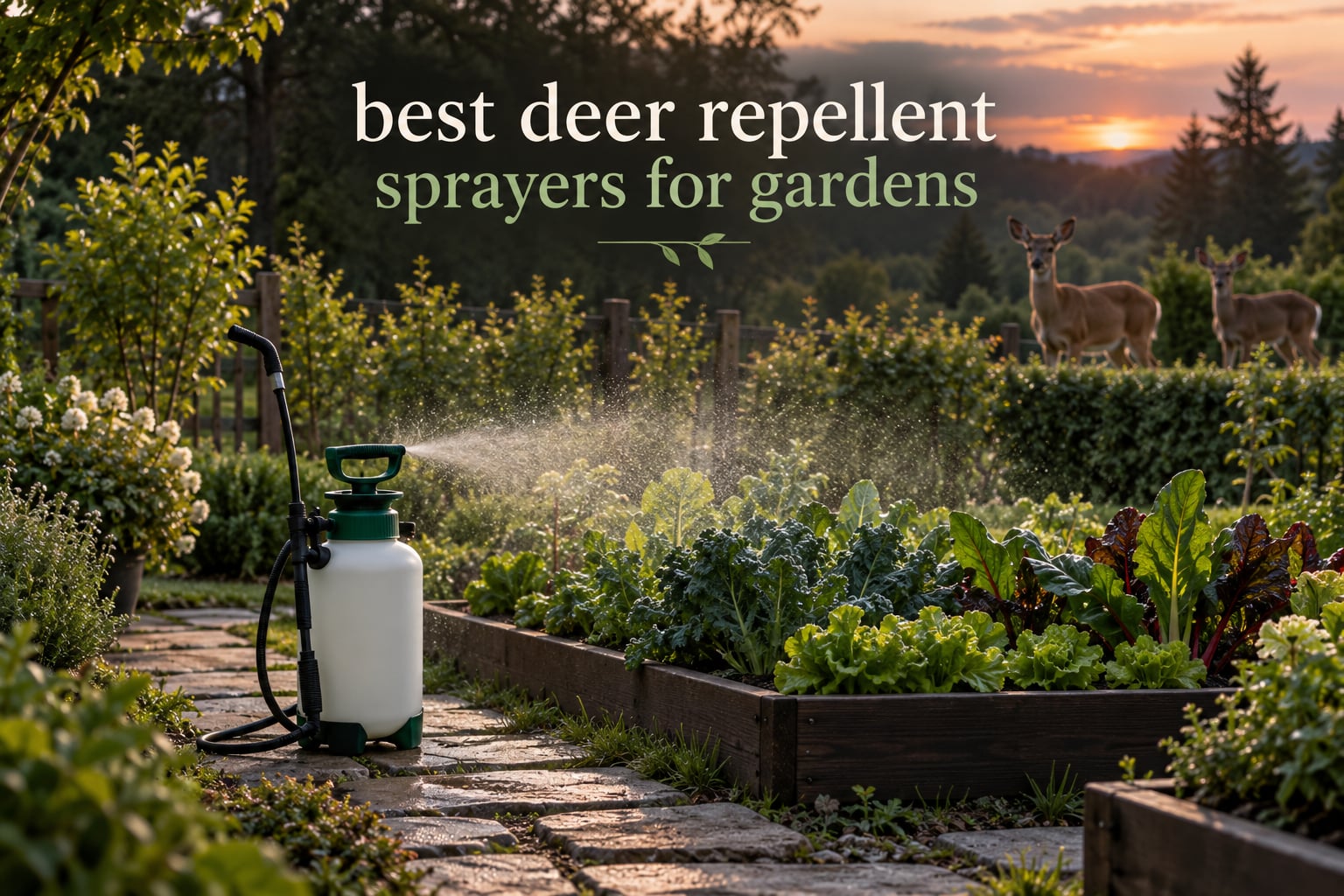 best deer repellent sprayers for gardens
