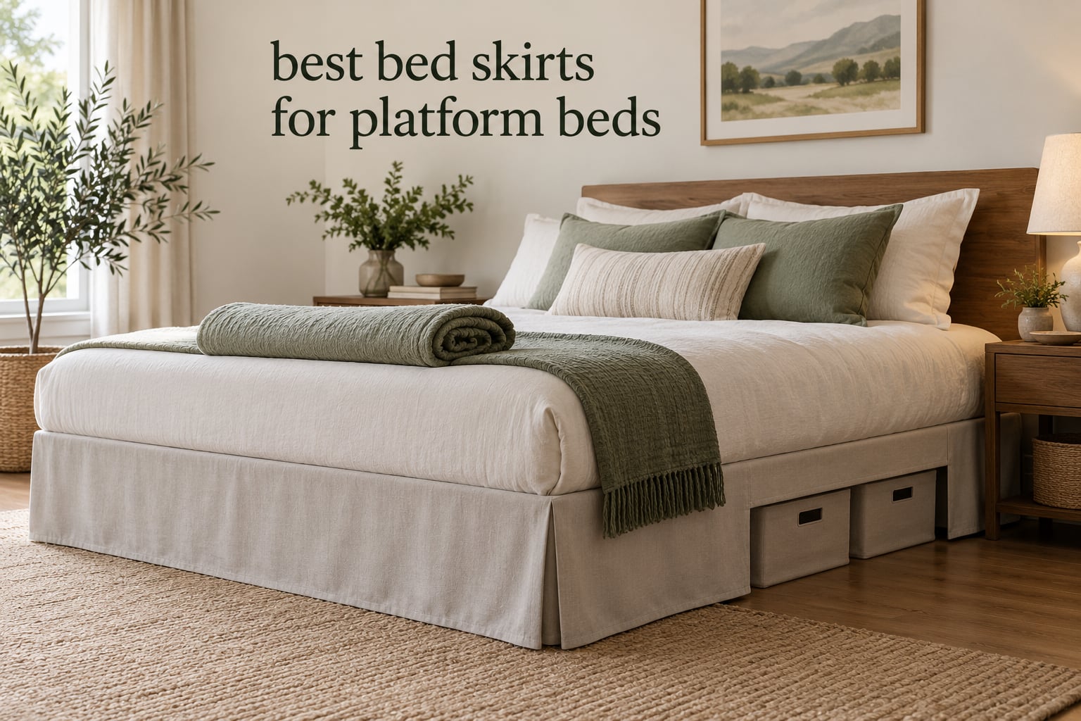 best bed skirts for platform beds