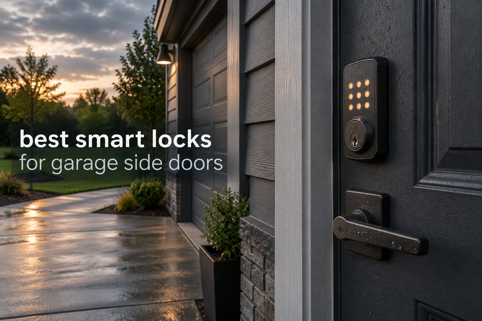 best smart locks for garage side doors