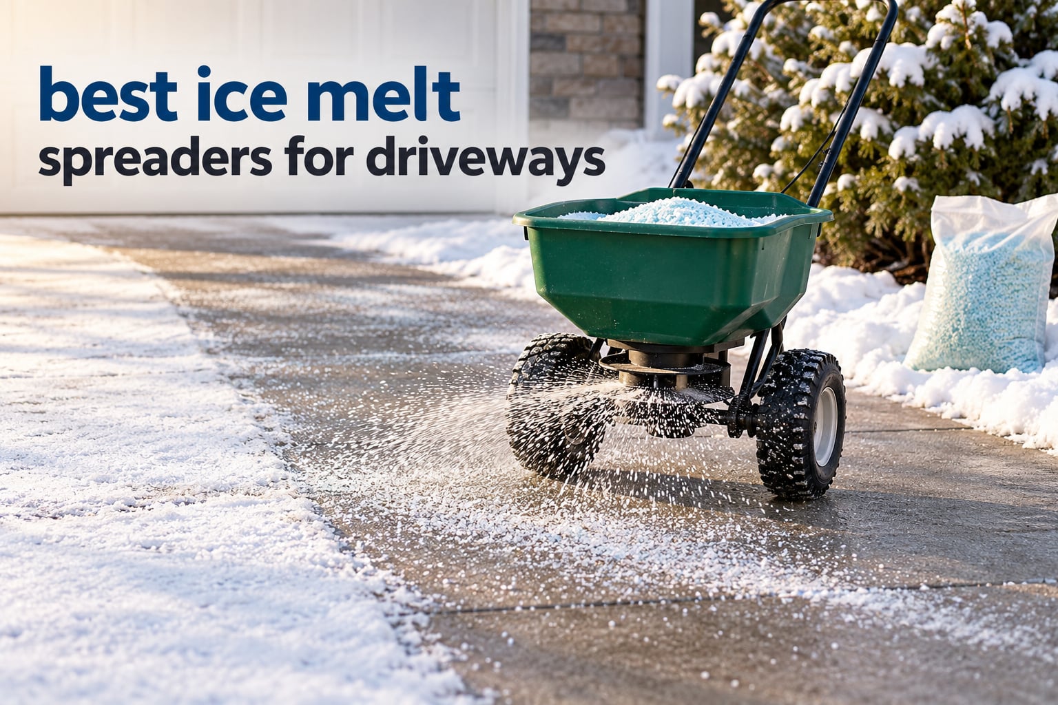 best ice melt spreaders for driveways