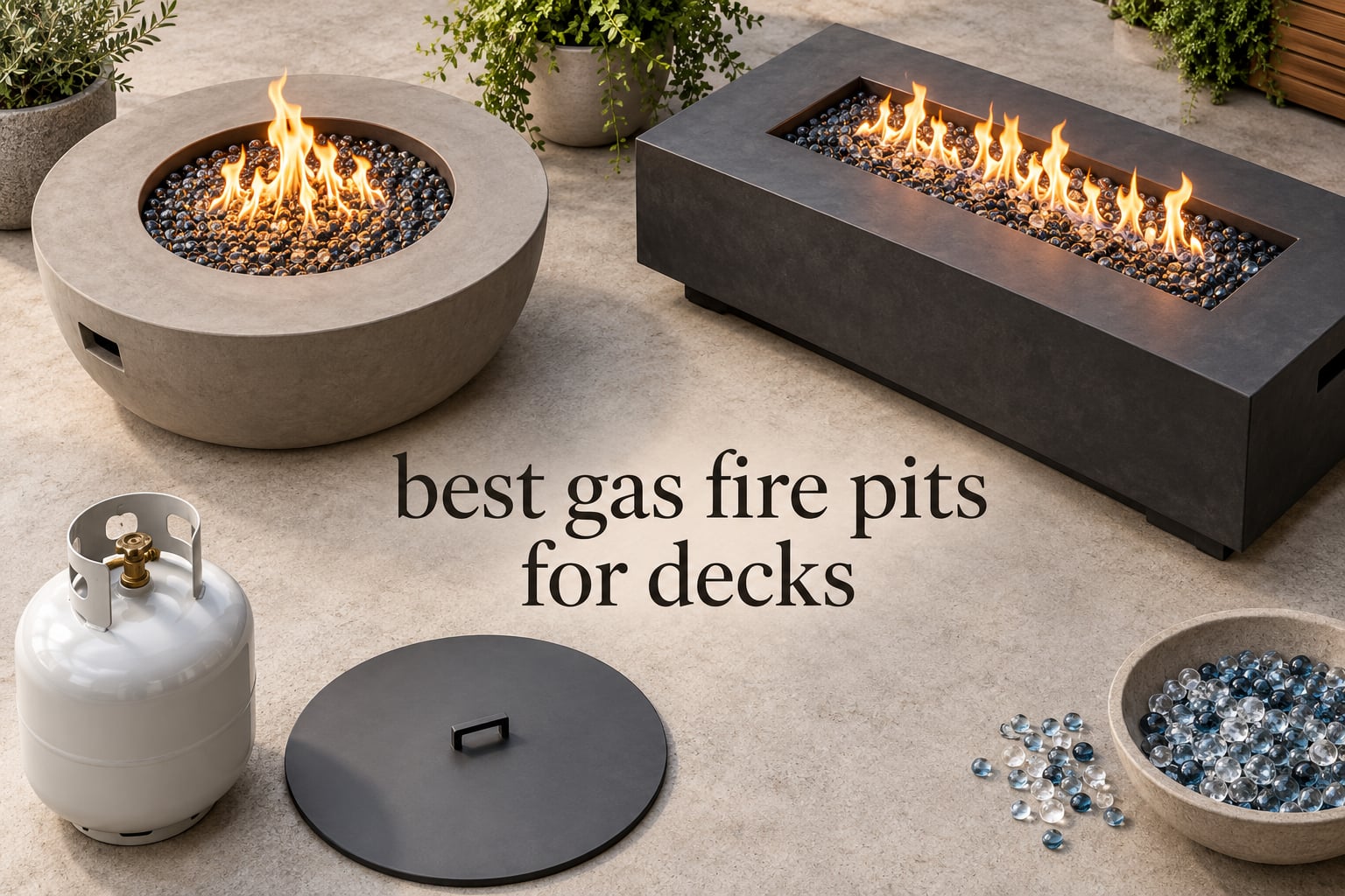best gas fire pits for decks